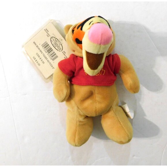 Disney Store Tigger As Pooh Mini Bean Bag Plush 8" Toy Halloween - Picture 3 of 6